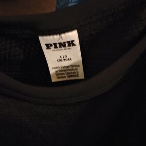 Victoria's Secret Pink Black Jersey Top